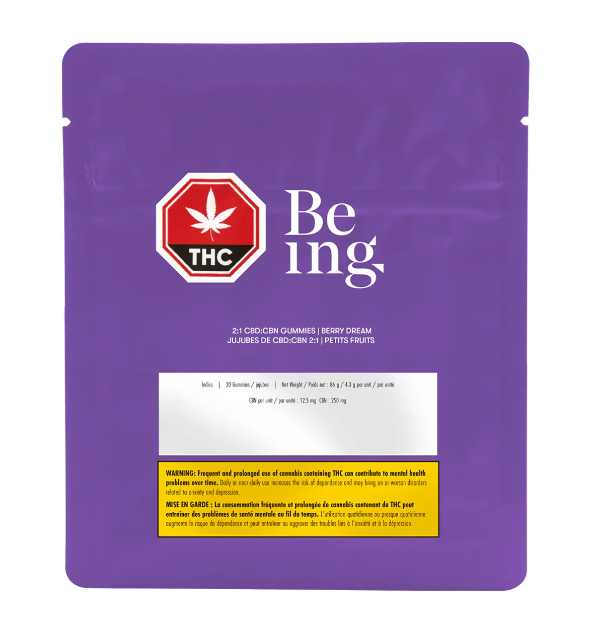 2: 1 CBD: CBN Gummies | Berry Dream (Large 20-Pack) - Image 3