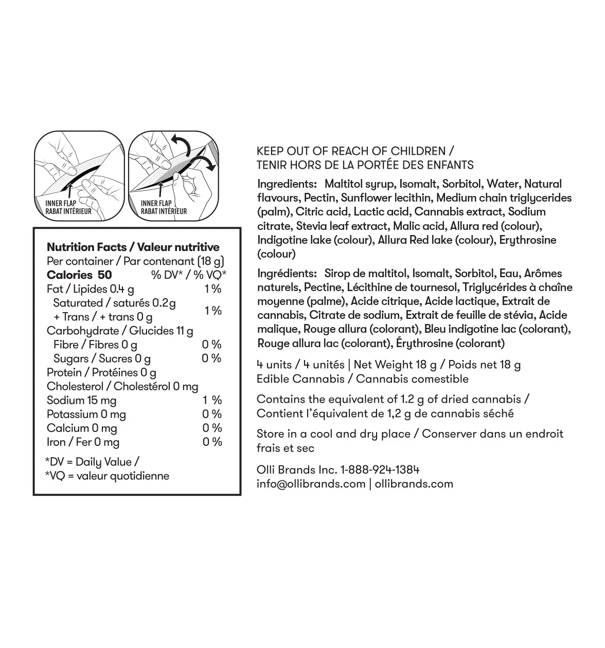 Olli Zero – Berry Best Night CBN: CBD: THC - Image 3