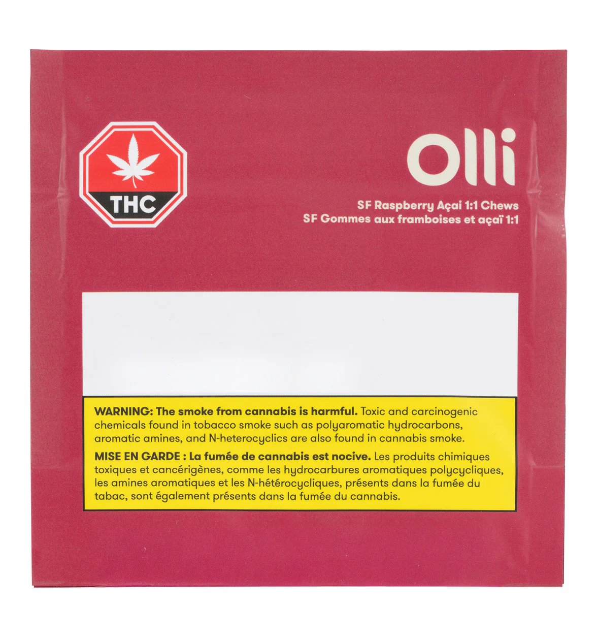 Olli Sugar Free Raspberry Acai 1:1 Chews - Image 2