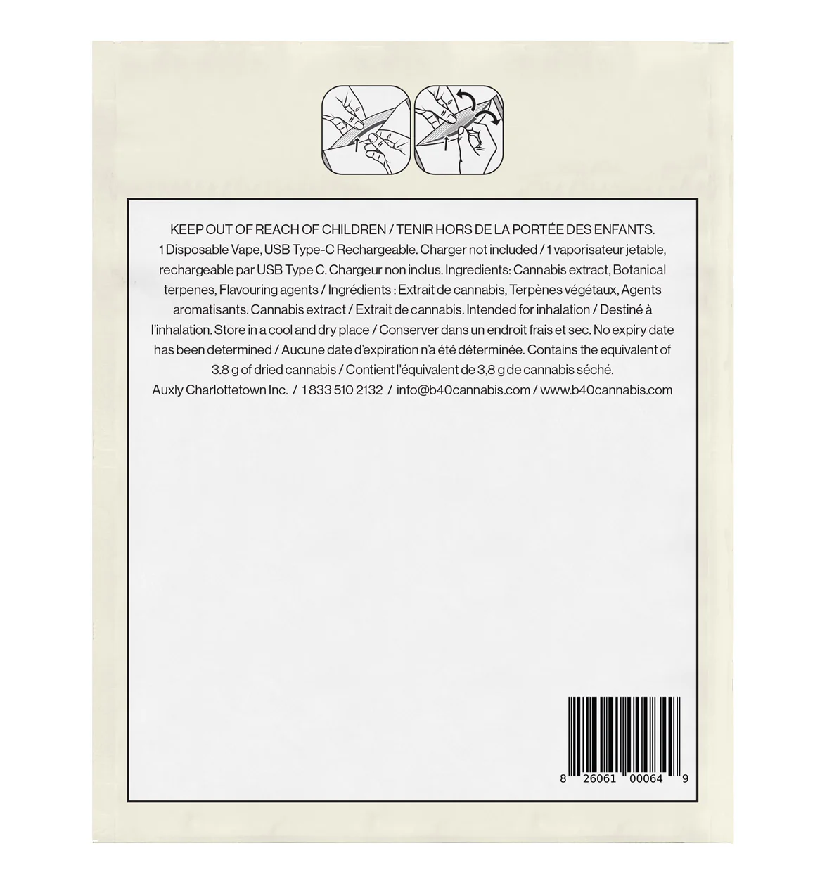 White Freeze All-in-One Vape - Image 3